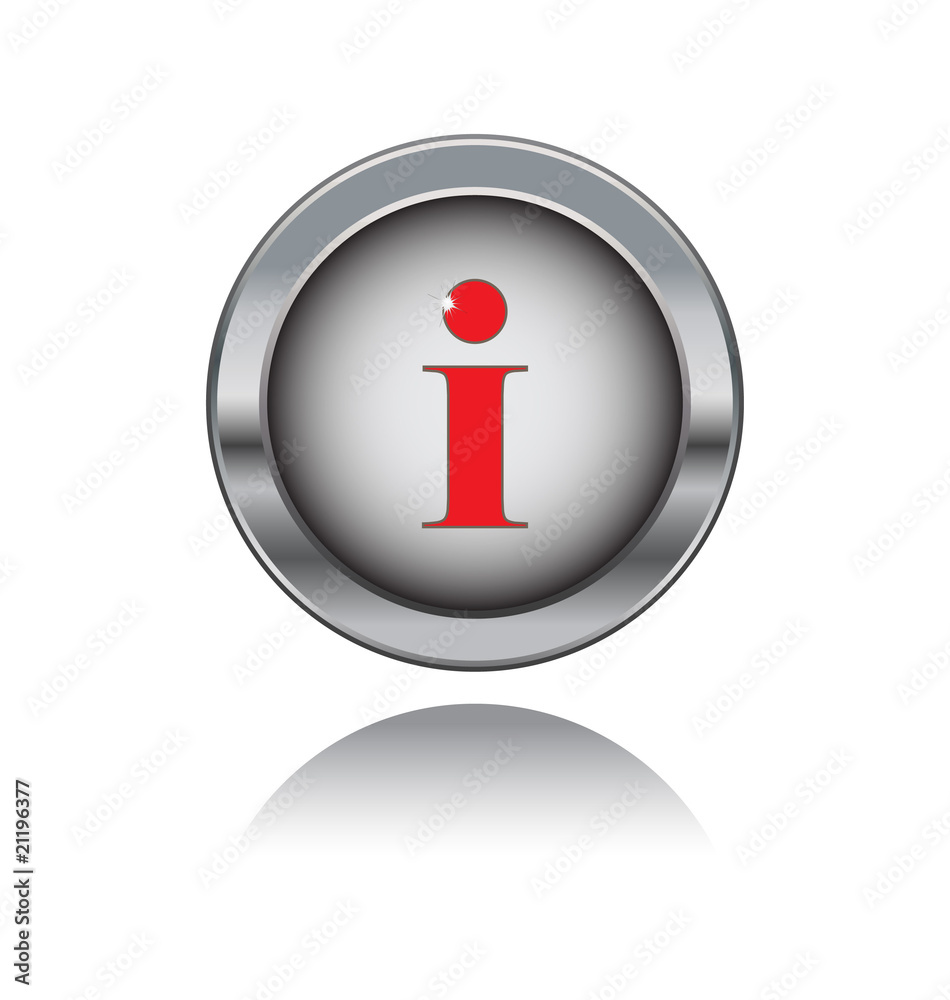 metal button with information sign metal button with information sign