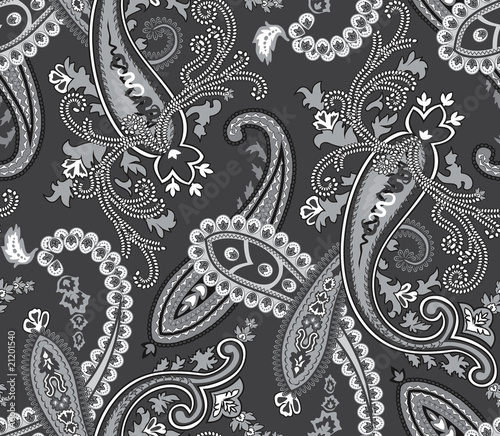 Vector. Seamless paisley background