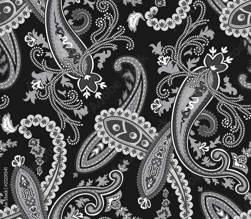 Vector. Seamless paisley background
