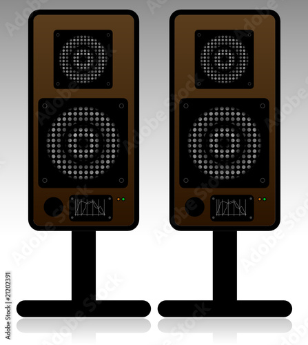 Audio speaker vector illustration