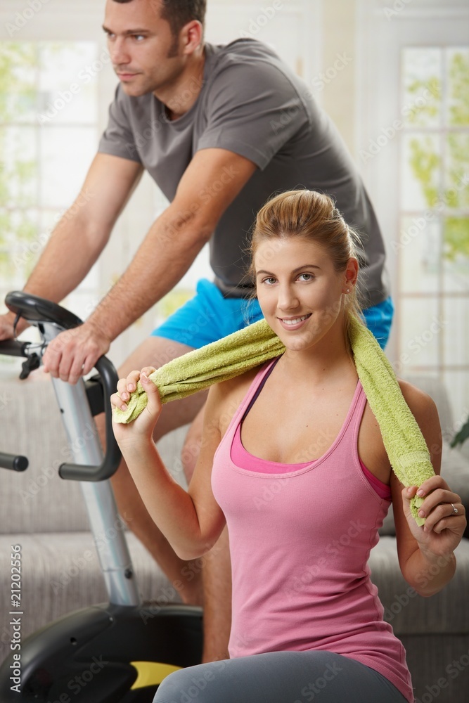 Obraz premium Fittness at home