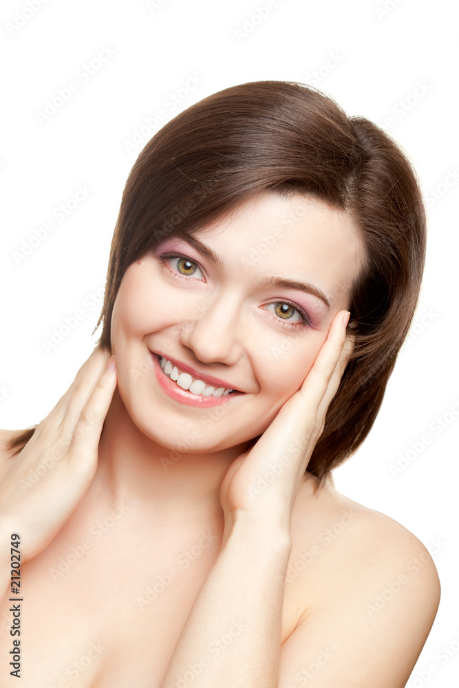 smiling beautiful woman portrait smiling beautiful woman portrait