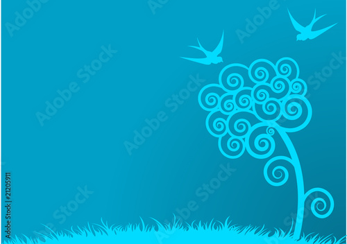 Blue Spring Background