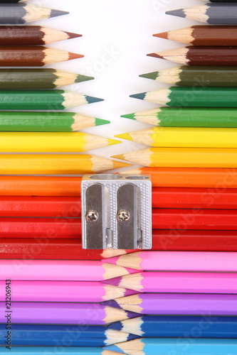 Obraz na płótnie Colored pencil zipper w salonie