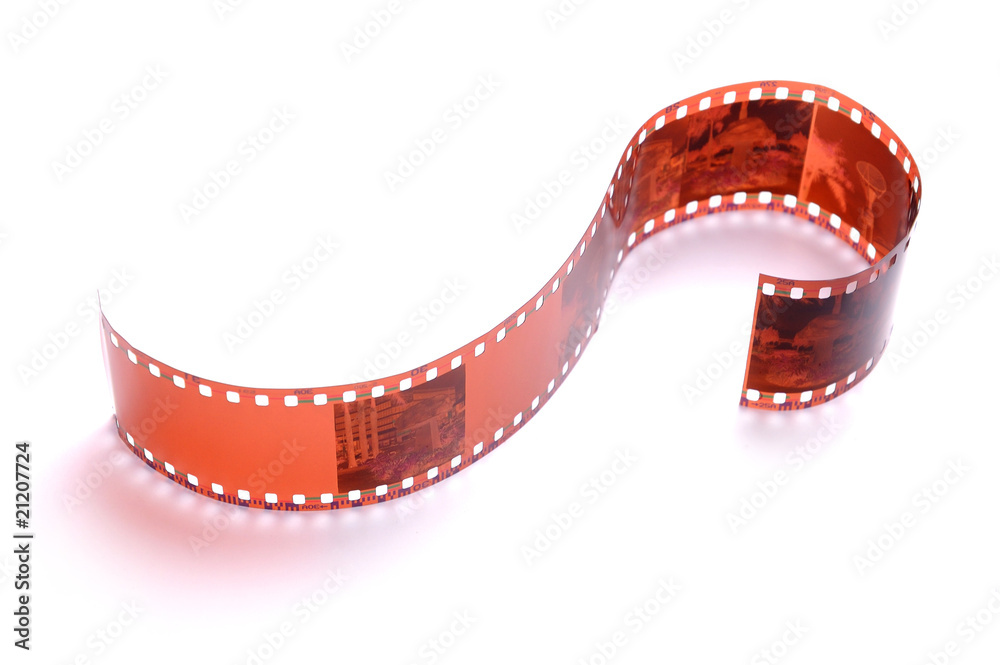 negative film strip close up or macro