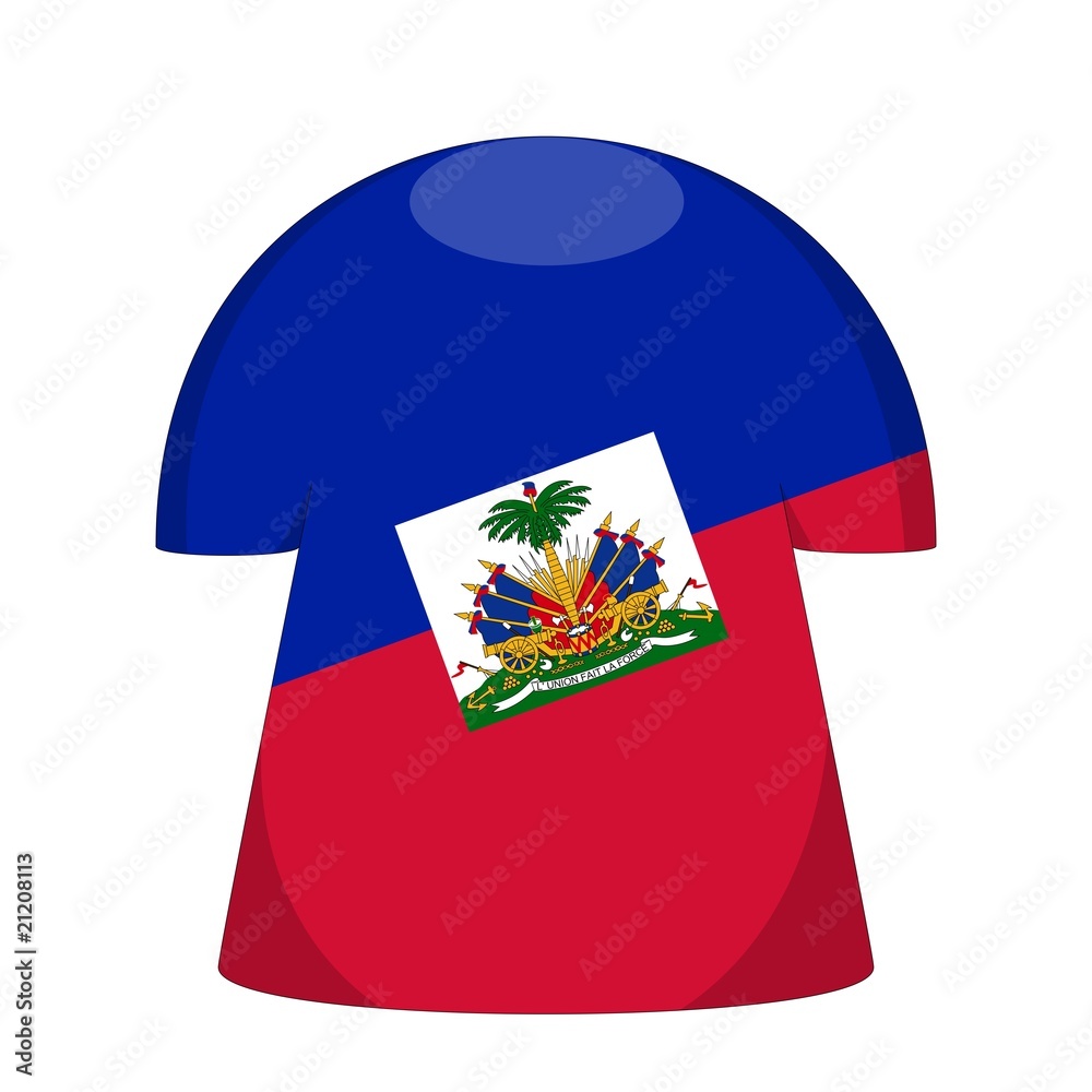maillot haiti drapeau haiti flag Stock Illustration