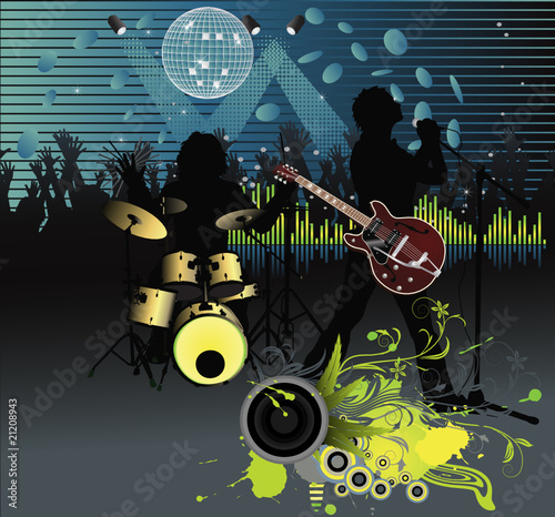 Poster, rock festival band