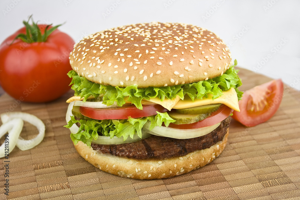 Hamburger, cheeseburger