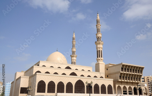 King Faisal Mosque in Sharjah City United Arab Emirates photo