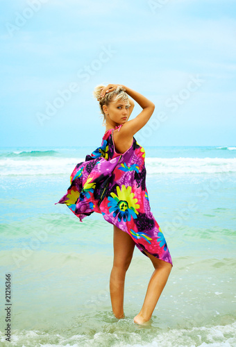 Young woman on the beach