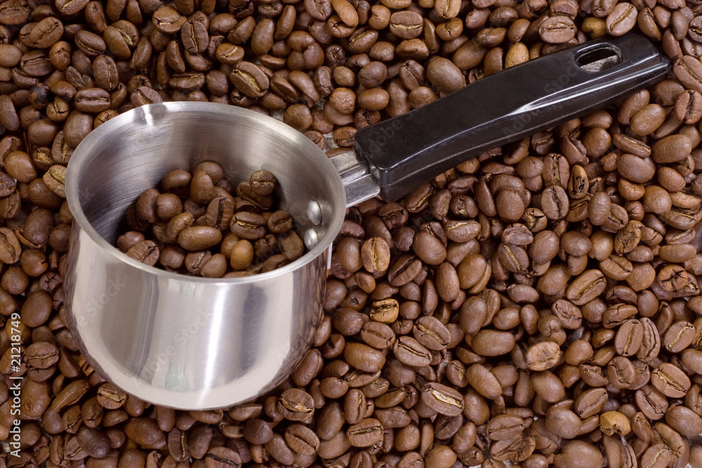Fototapeta premium metal coffee pot