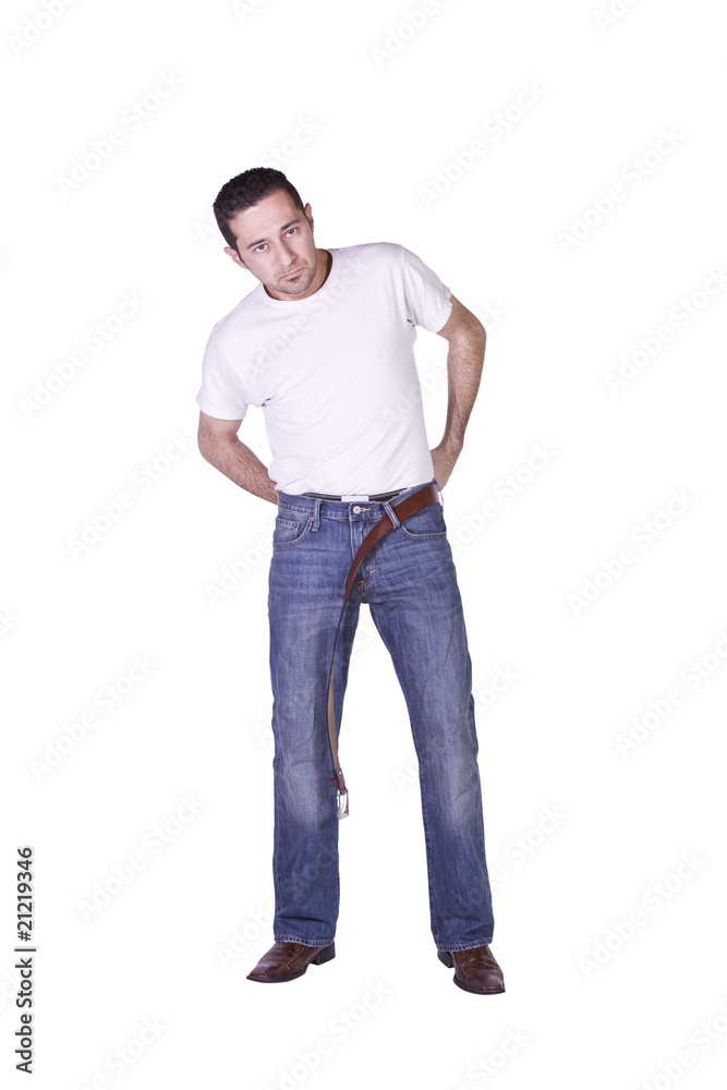 Casual Man Dressing Up Casual Man Dressing Up