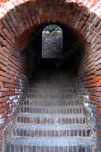 Brick stairs