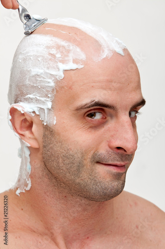 Принти на полотні Shaving head with razor blade