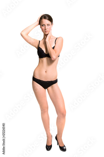 Girl posing in underwear