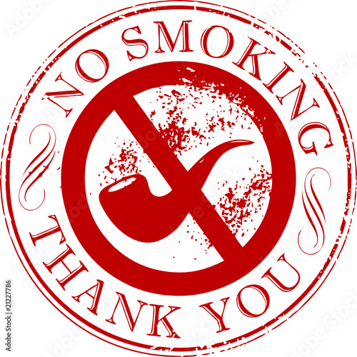 No smoking - grunge rubber stamp, vector illustration