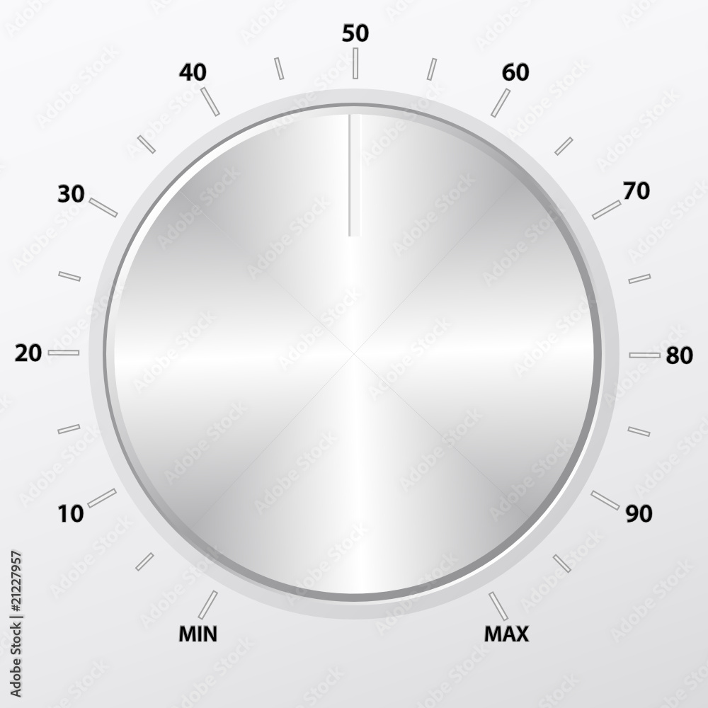 Naklejka premium Volume knob