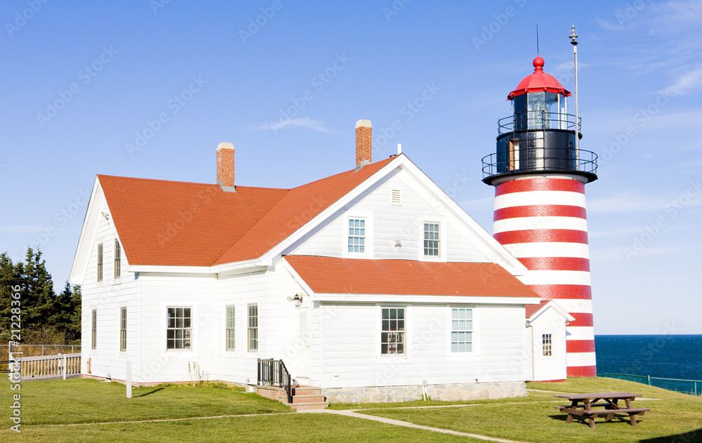 West Quoddy Head Lighthouse, Maine, USA West Quoddy Head Lighthouse, Maine, USA