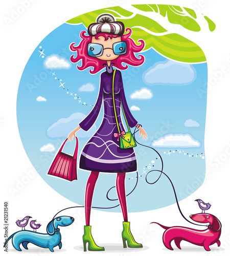 Spring shopping girl series 6