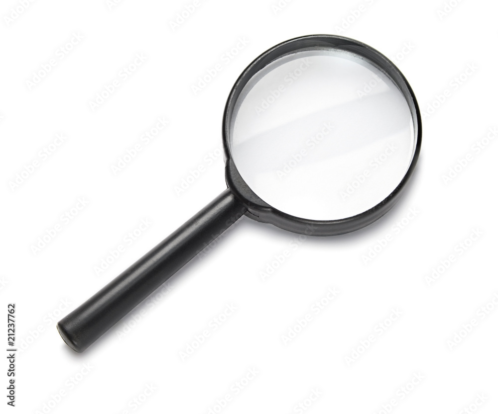 Magnifying glass isolated on the white background. Magnifying glass isolated on the white background.