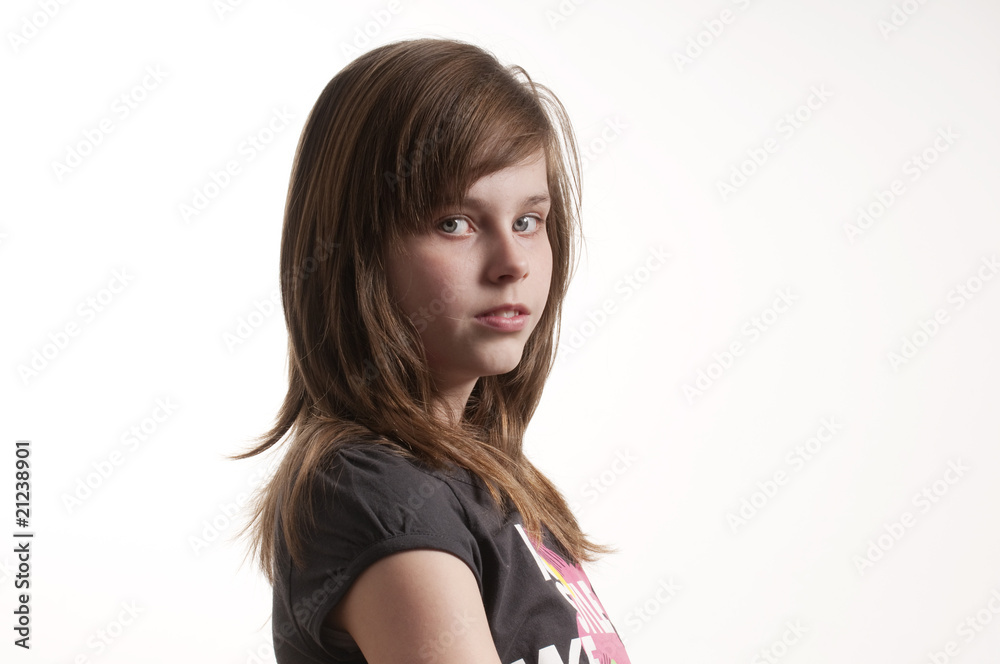 Young girl looking in the camera Young girl looking in the camera