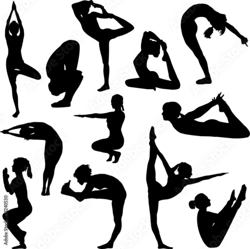 Different yoga poses