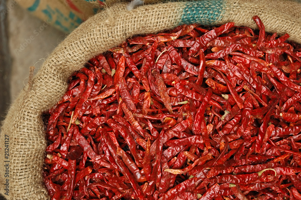 Fototapeta premium Dries Chillies