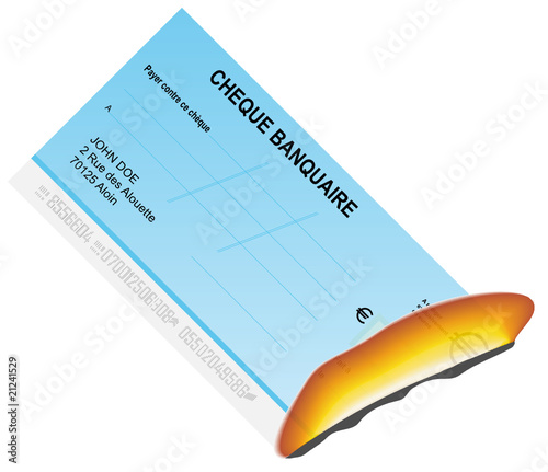 Chèque qui brule