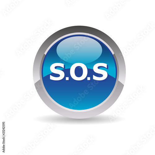 Icone sos, help, aide, assistance