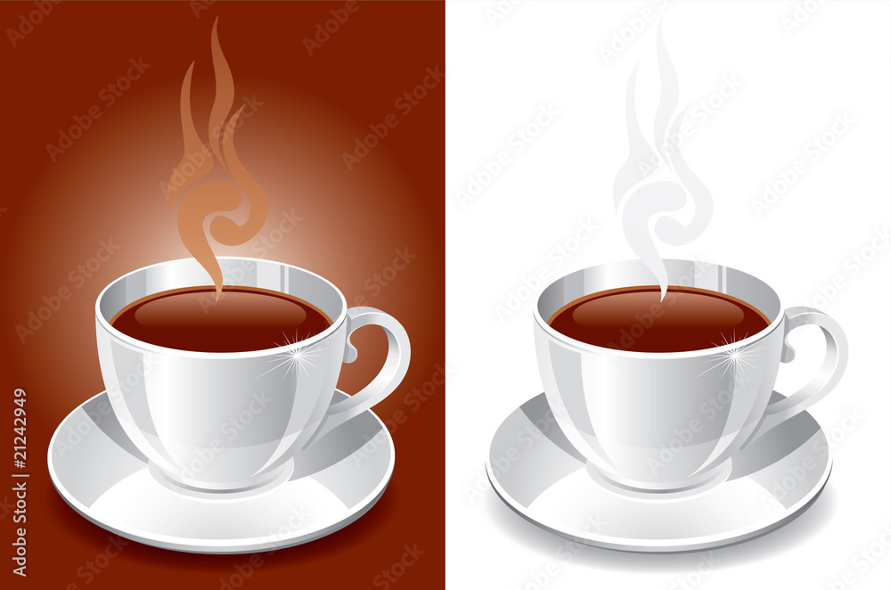 Obraz premium Backgrounds with white glossy cup