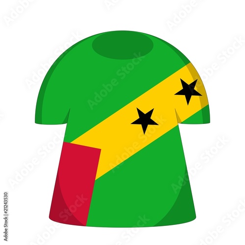 maillot sao tomé drapeau sao tome flag photo