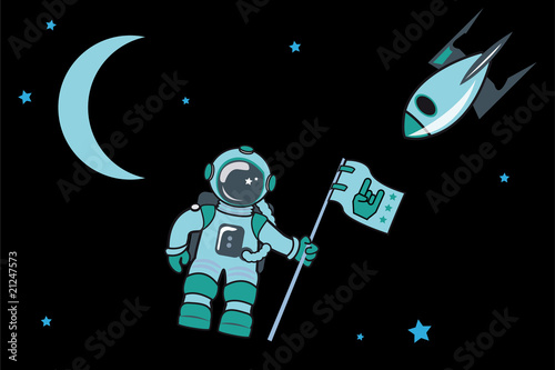 cosmonaute dans l'espace