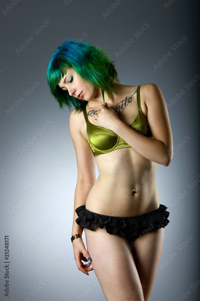 Fototapeta premium green fashion