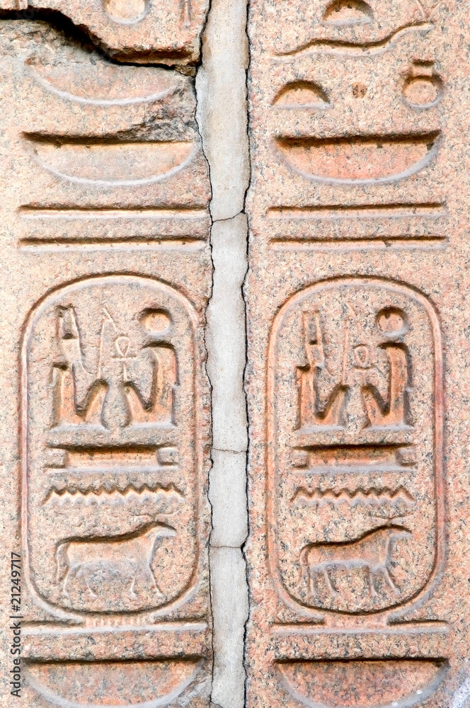 hieroglyph on the wall, Egypt hieroglyph on the wall, Egypt