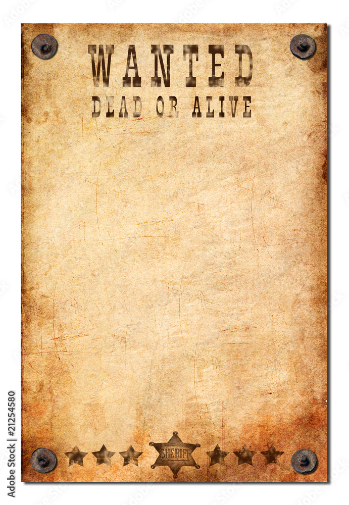 vintage wanted poster Stock Illustration Adobe Stock