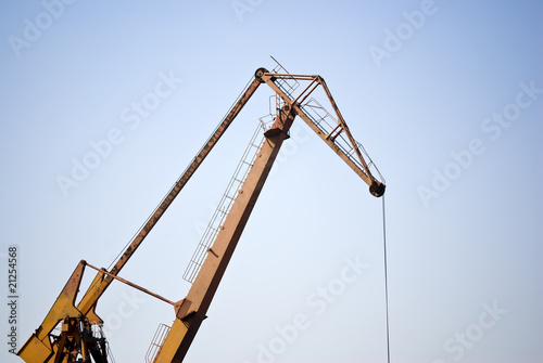 Wallpaper Mural Tower Crane under blue sky Torontodigital.ca