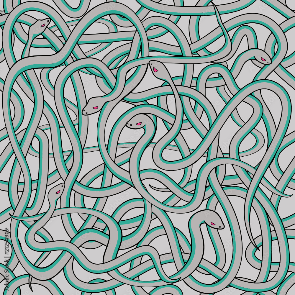 Snakes - seamless vector pattern Snakes - seamless vector pattern