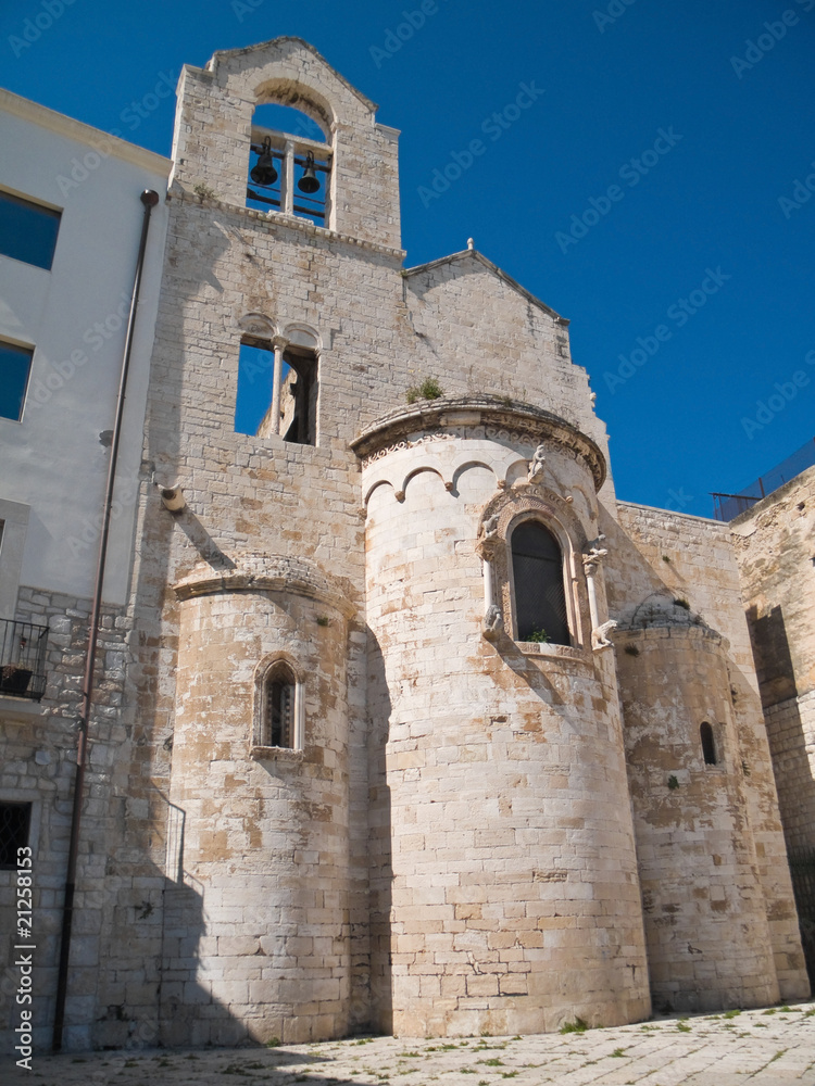 Knights Templar Church of Ognissanti. Trani. Apulia.