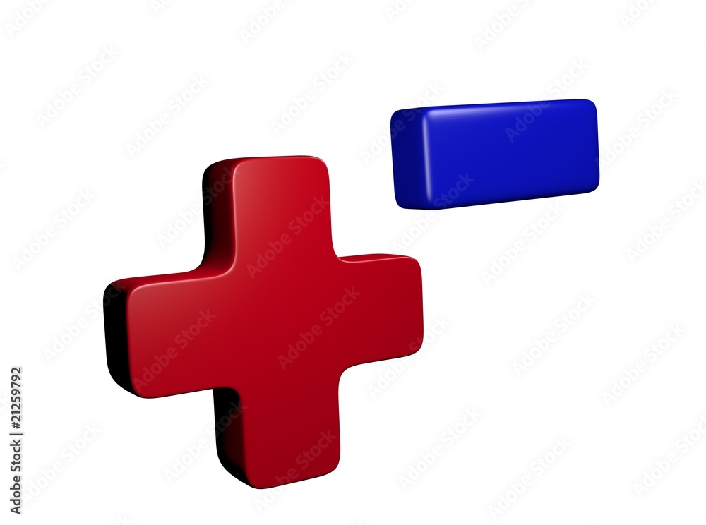 Obraz premium Plus und Minus