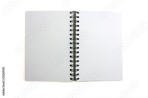 open blank sketchbook