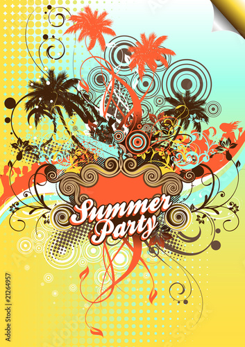 Partyflyer Vorlage Summer Party