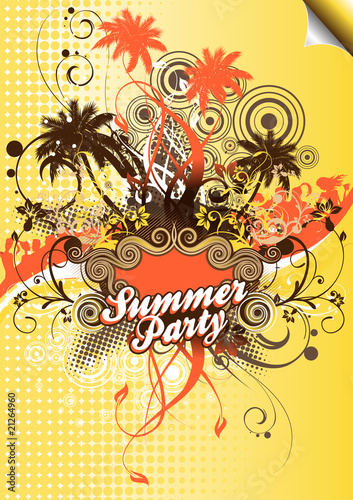 Partyflyer Vorlage Summer Party