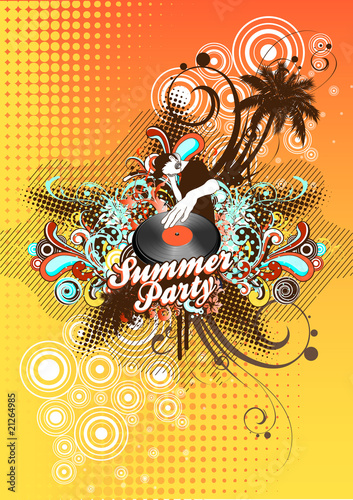 Partyflyer Vorlage Summer Party