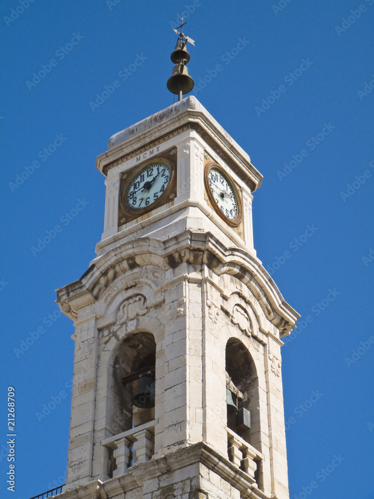 Belltower of St.Rocco Church. Trani. Apulia.