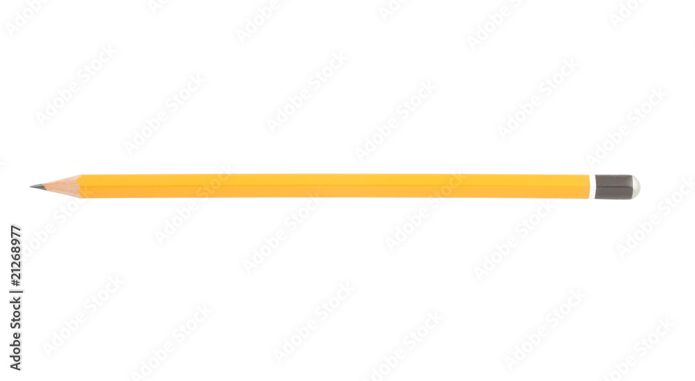Wooden pencil isolated on white background Wooden pencil isolated on white background