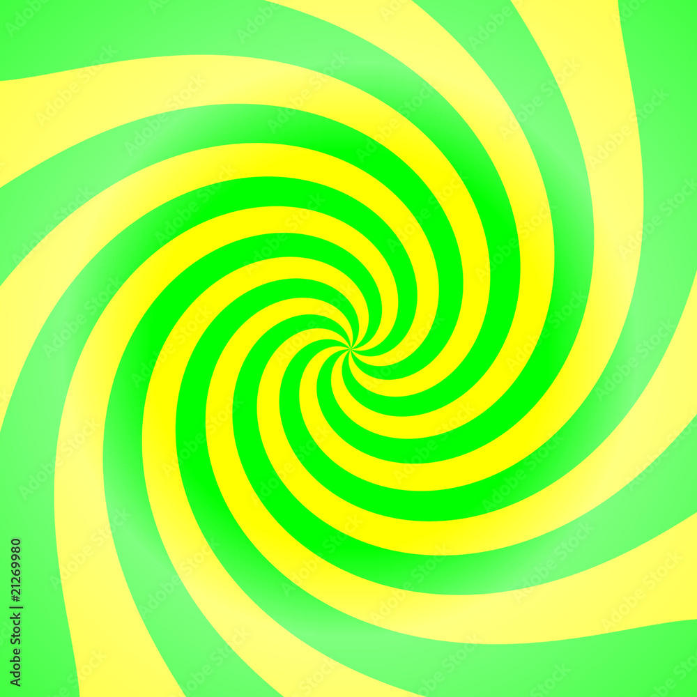 Naklejka premium Maelstrom en jaune et vert