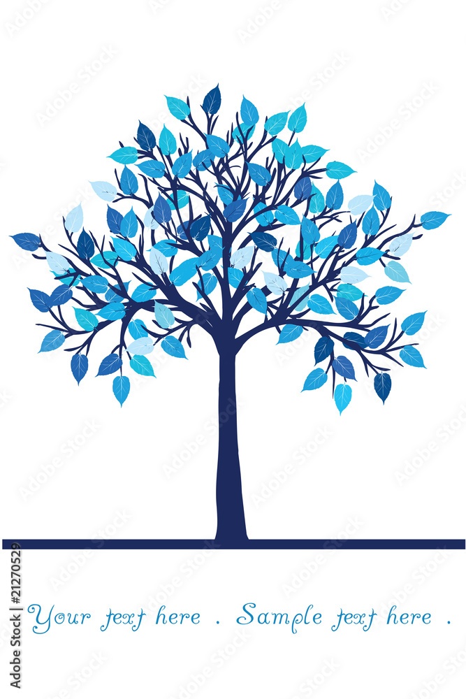 Obraz premium Blue tree