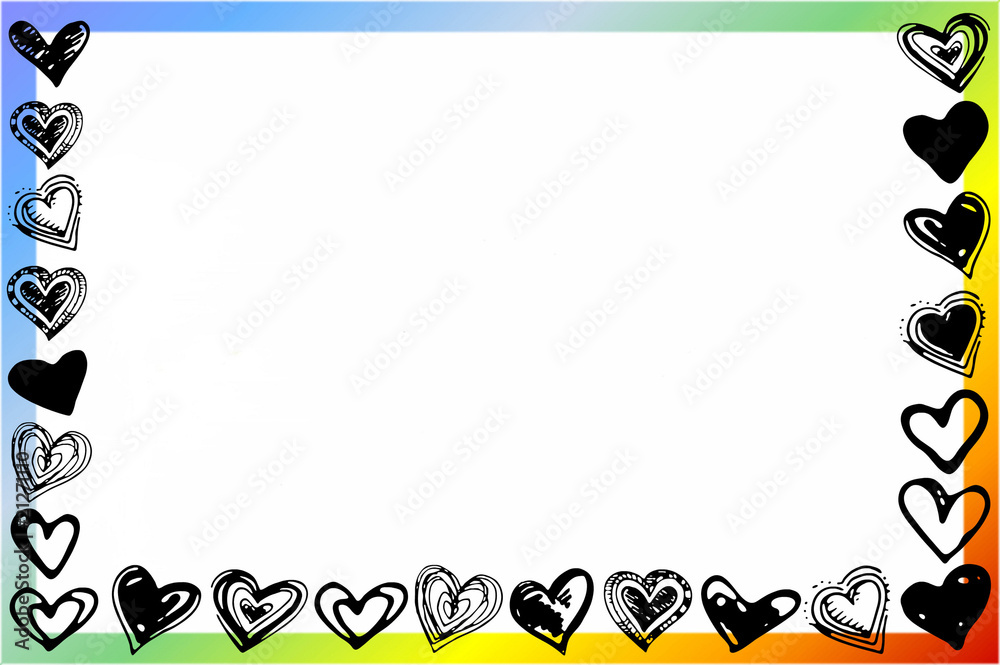 Fototapeta premium Cadre coeur