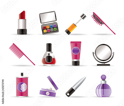 beauty,cosmetic and make-up icons - vector icon set