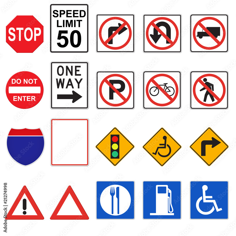 3D Road Signs (Front Viewed) 3D Road Signs (Front Viewed)